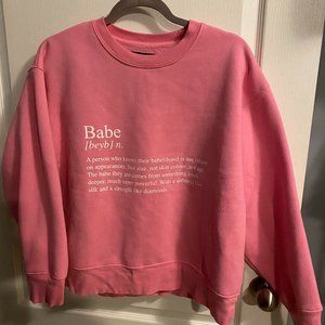 Babe- Brunette the Label Over sized sweater